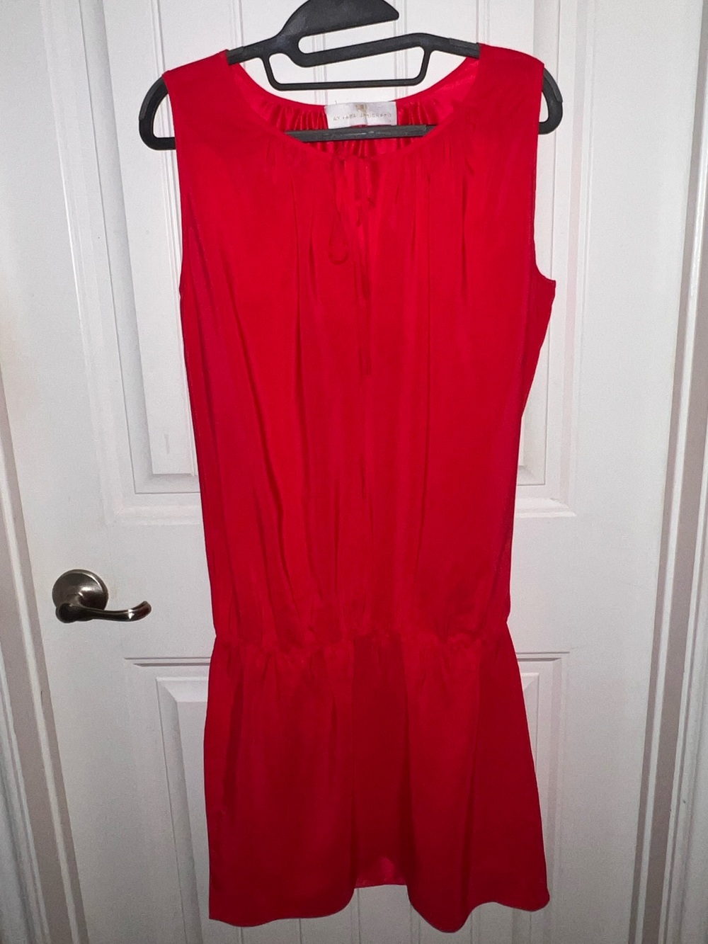 Amanda Uprichard red 100% silk dress